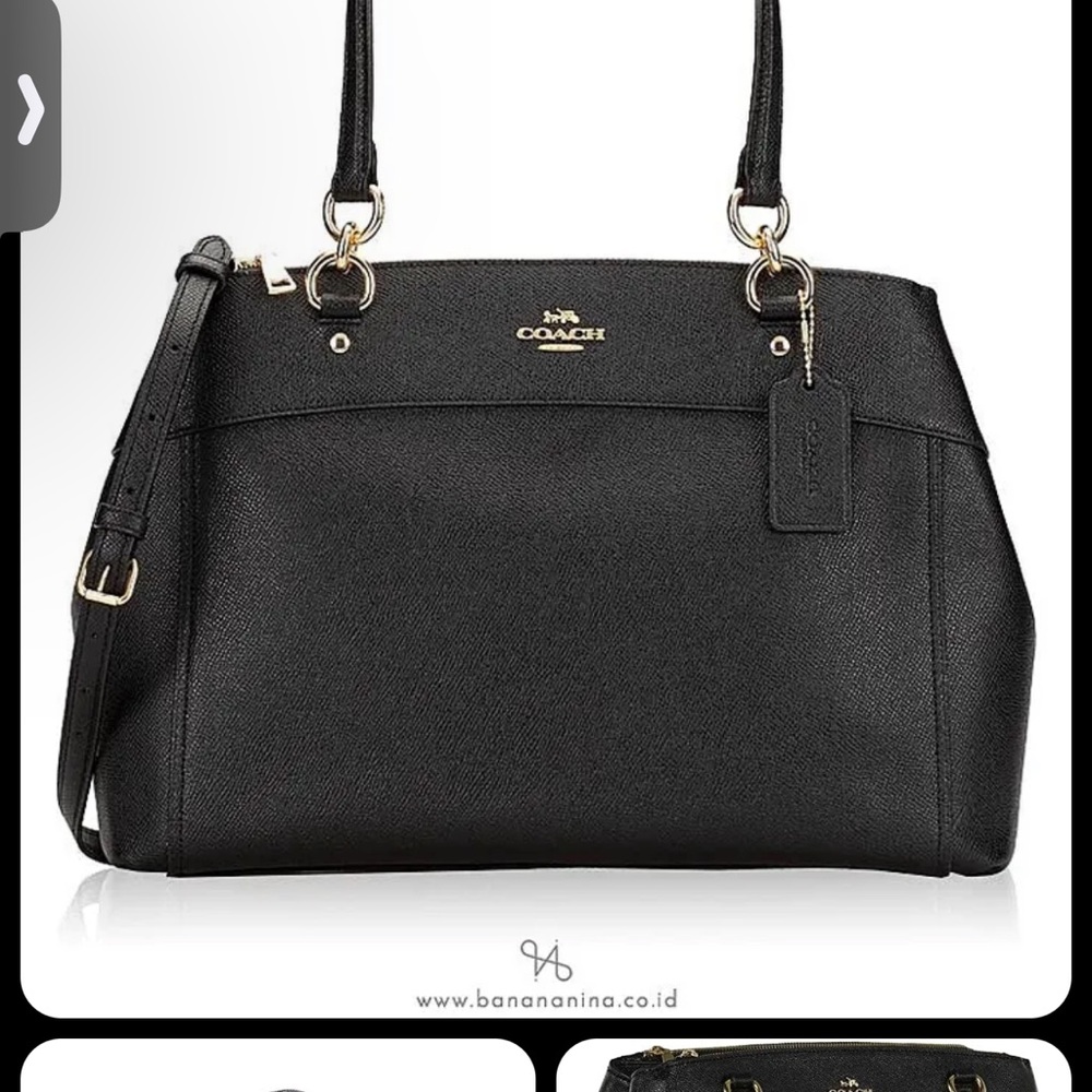 Coach Large Brooke Crossgrain Leather Carry All Satchel Handbag 25926 …
